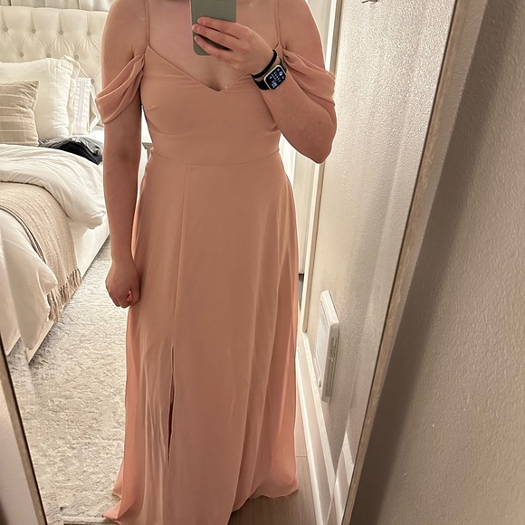 Birds grey bridesmaids dress - Picture 4 of 4